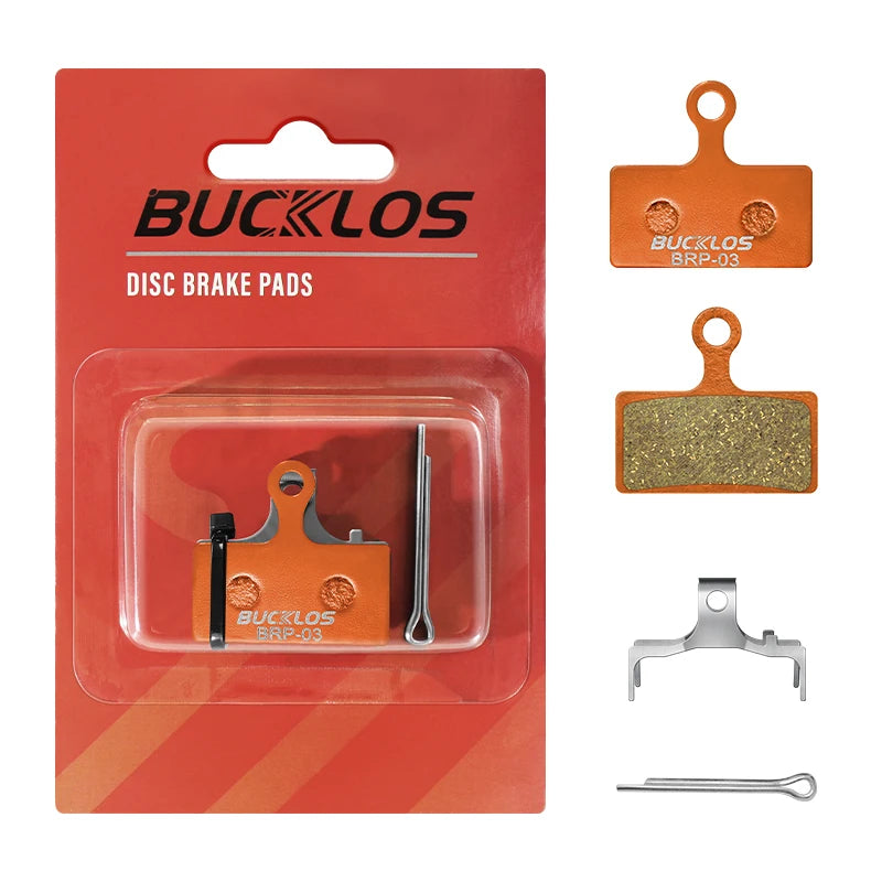 BUCKLOS Hydraulic Disc Brake Pads MTB Road Bike G01S M9000 Disc Brake Pads Nixie MULTI-METALLIC-1PC