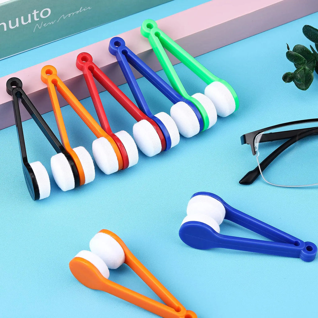 Mini Portable Eyeglass Cleaner Clip – Microfiber Lens Wipe Tool Lens Cleaning Clip Nixie