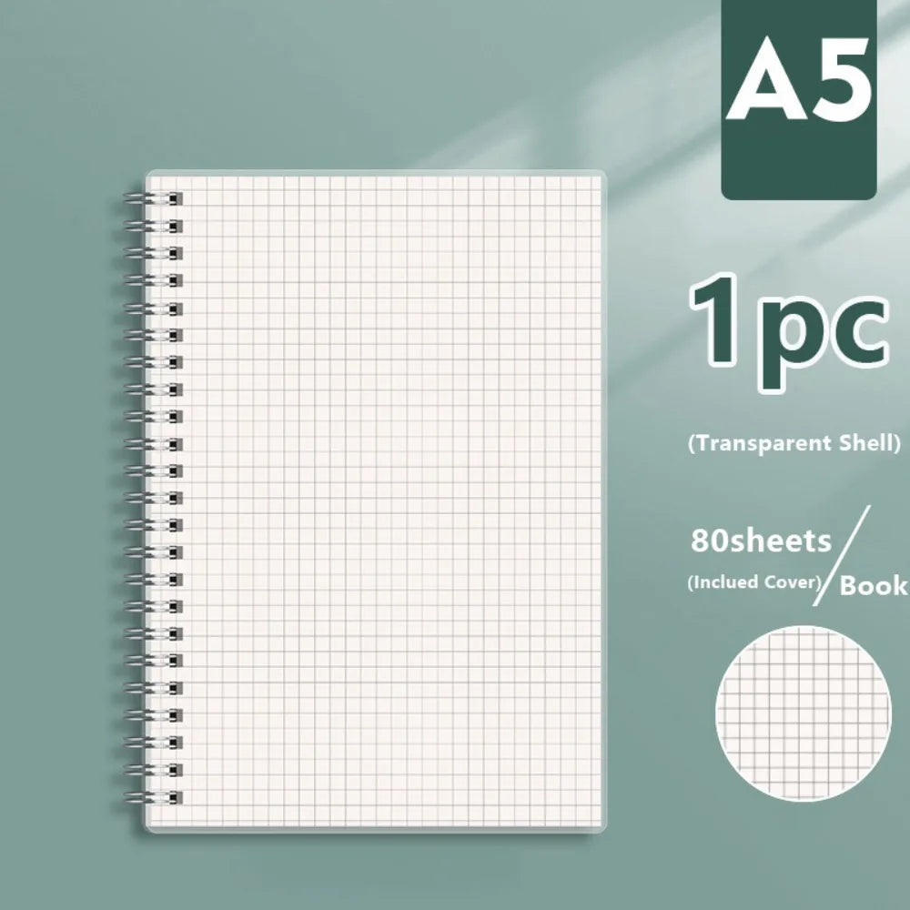Spiral Coil Notebook A4 A5 A6 B5 – Grid, Blank & Lined
