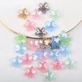 50pcs Acrylic Flower Pearl Bowknot Beads for DIY Jewelry Making Craft Beads Nixie C-mix color
