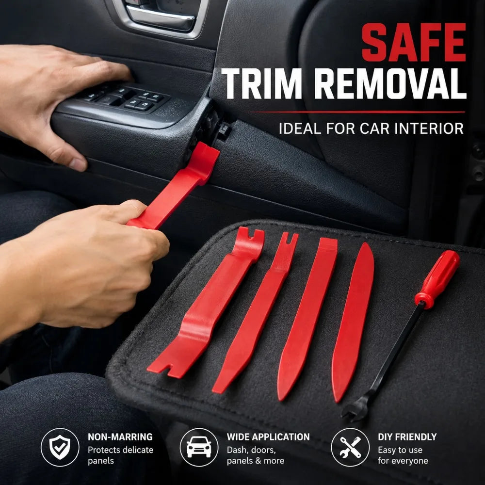 5PCS Car Panel Removal Tool Set – Anti-Scratch Pry Kit
