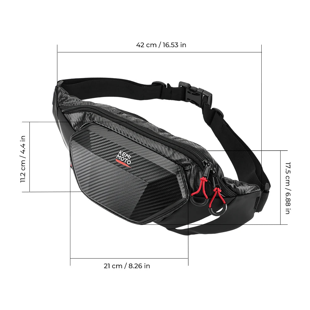 KEMITOUR EVA Waterproof Motorcycle Waist & Leg Bag Fanny Pack Motorcycle Waist Bag Nixie