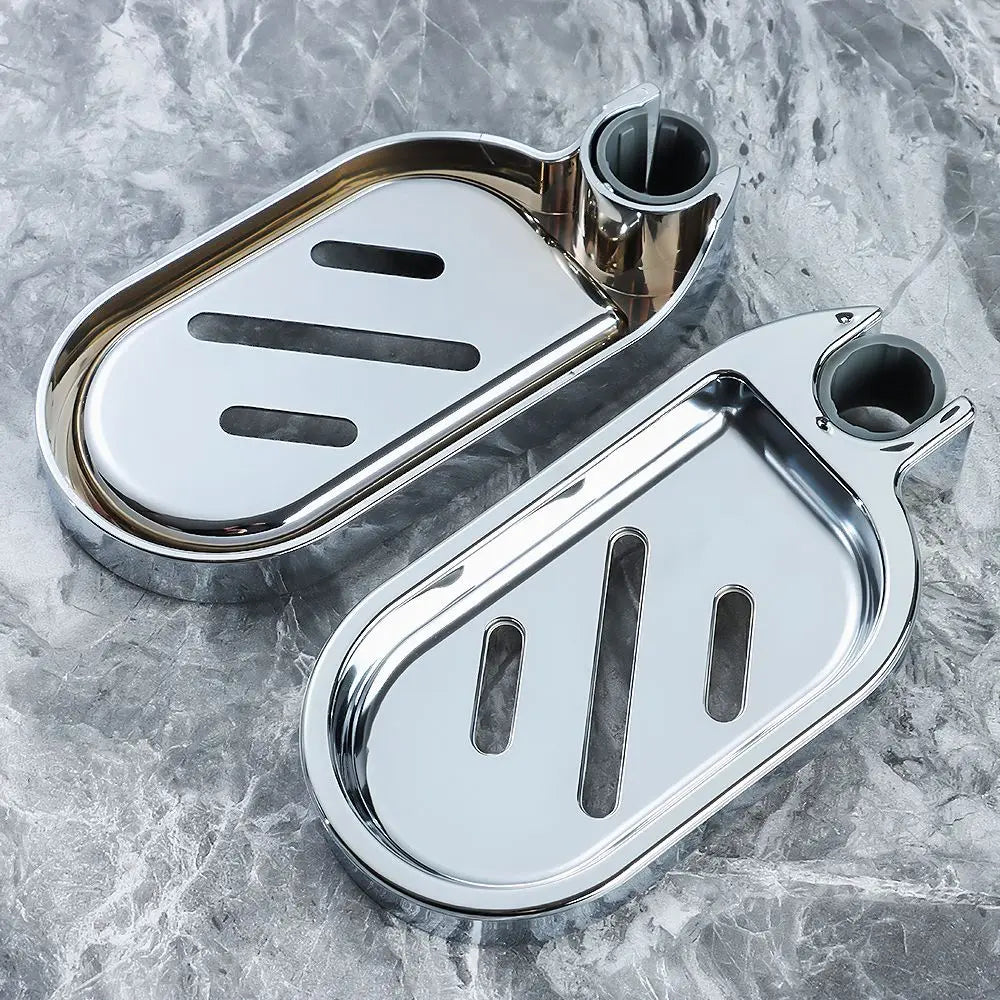 Adjustable Rail Slide Soap Holder Dish for Shower Hose Shower Soap Dish Nixie