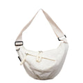 Nixie Dumpling Bag – Large Canvas Crossbody Shoulder Bag Canvas Crossbody Bag Nixie Off-white (small) Extra Large