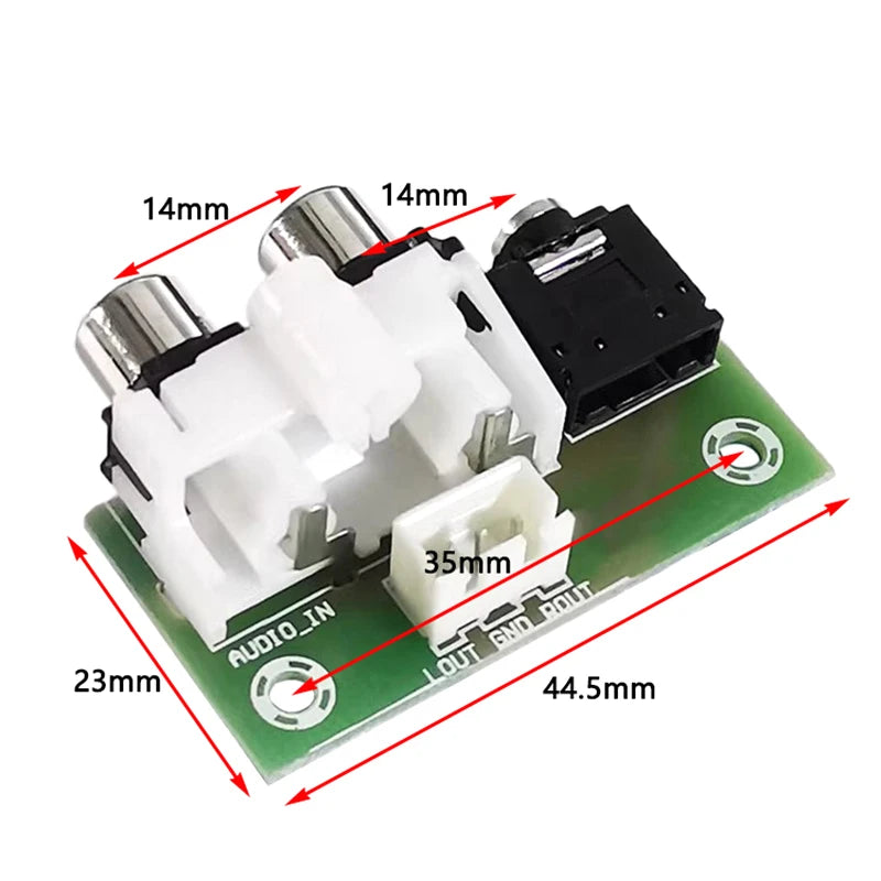 3.5mm Dual AV to XH2.54-3P Audio Adapter Board | Nixie Audio Adapter Board Nixie ONESIZE