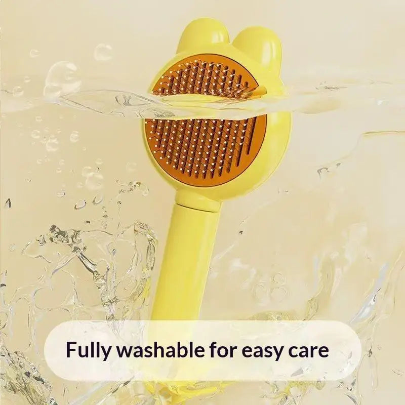Self-Cleaning Pet Grooming Brush for Dogs & Cats Pet Grooming Brush Nixie