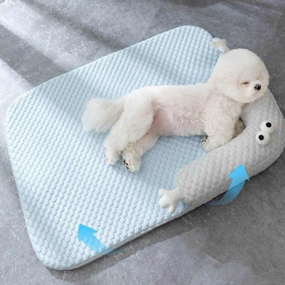 Summer Pet Cooling Mat – Breathable Silk Ice Bed for Dogs & Cats Pet Cooling Mat Nixie