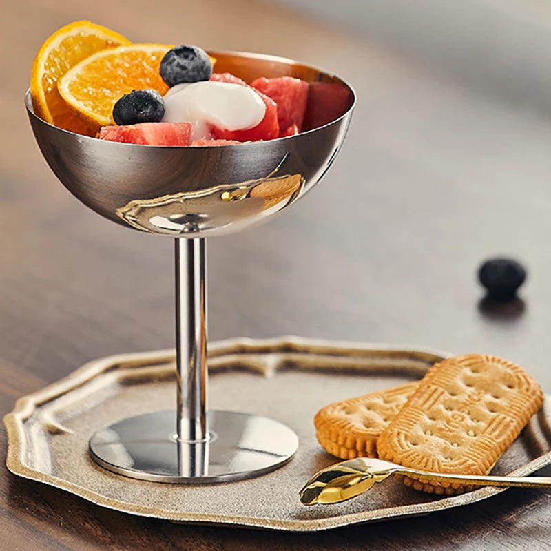 200ml Stainless Steel Ice Cream Cup & Dessert Sorbet Bowl Dessert Bowl Nixie