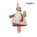 Retro Metal Christmas Ornaments – Angel, Santa & Snowman Pendants Christmas Ornament Nixie Angel 1