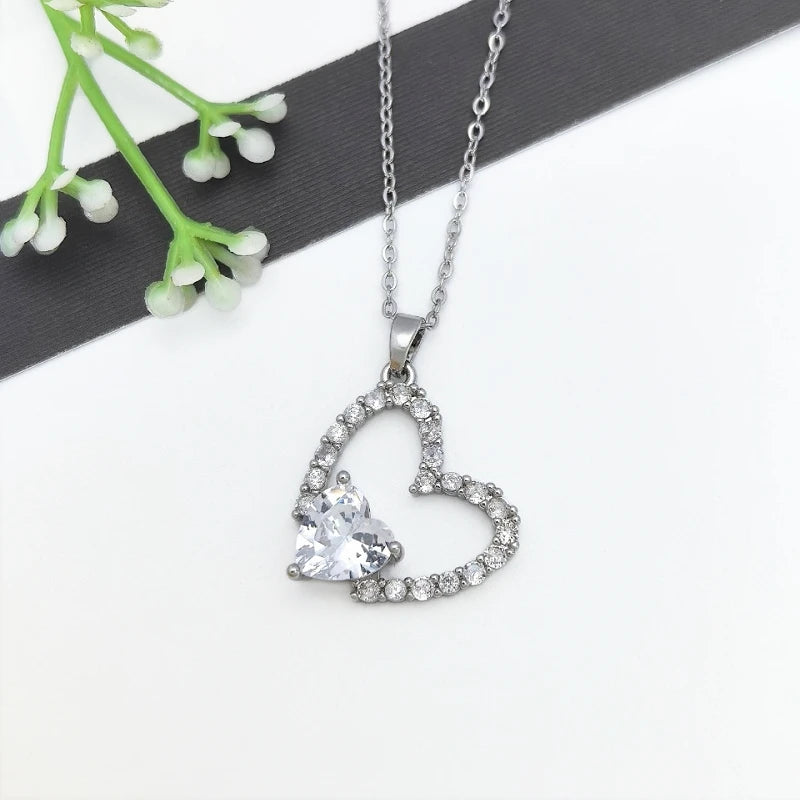 Elegant Copper & Steel Pendant Necklace for Women | Nixie Pendant Necklace Nixie