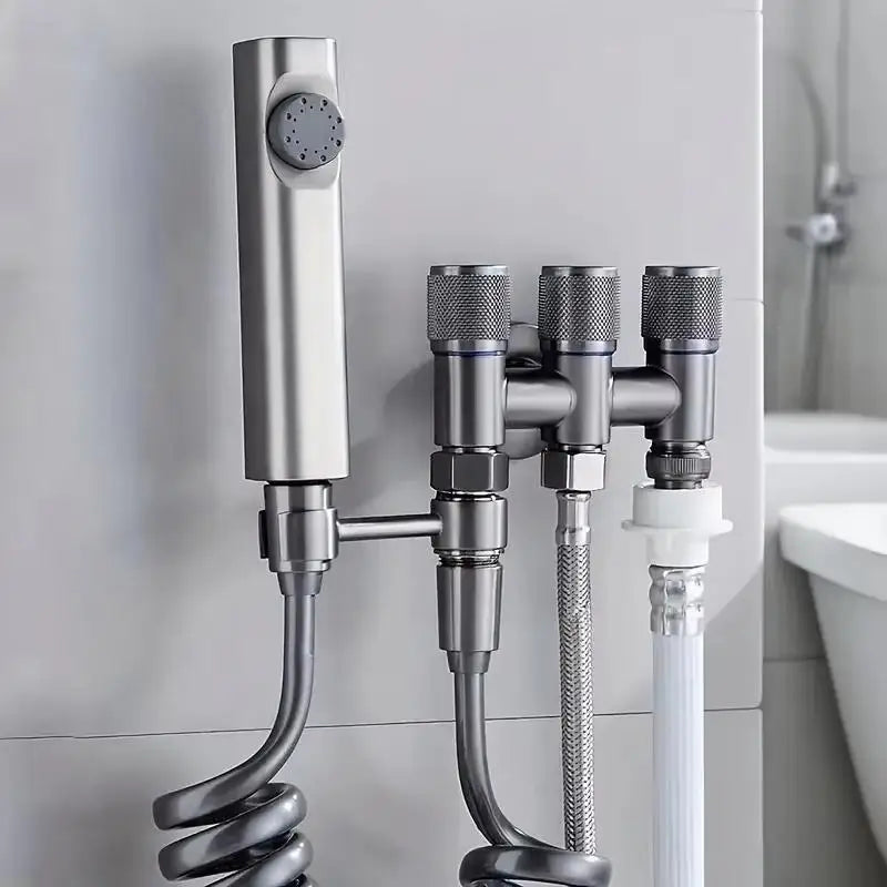 3-Way Stainless Steel Water Diverter Valve – 1 Inlet 3 Outlets