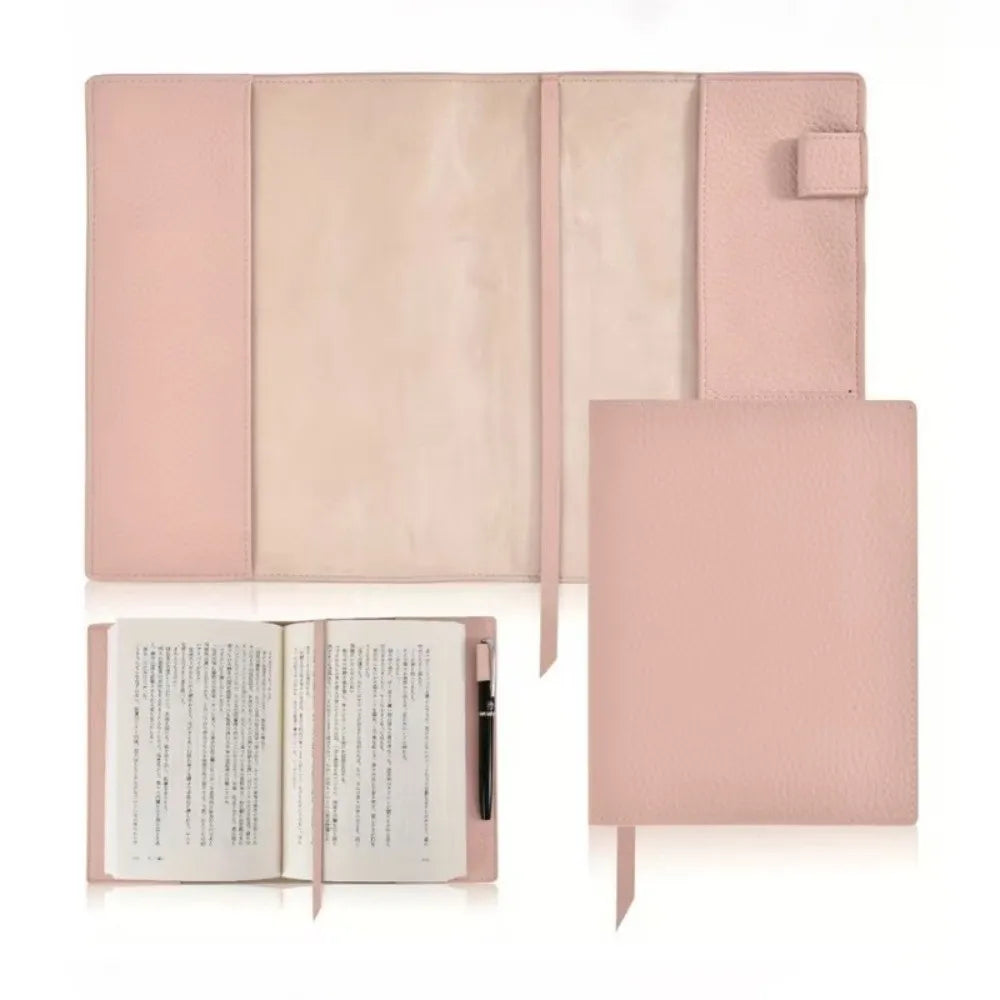 A5 PU Leather Notebook Cover Replaceable Solid Color Protector