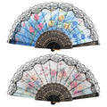 Vintage Lace Floral Folding Hand Fan – Wedding & Party Folding Hand Fan Nixie 1pc Random