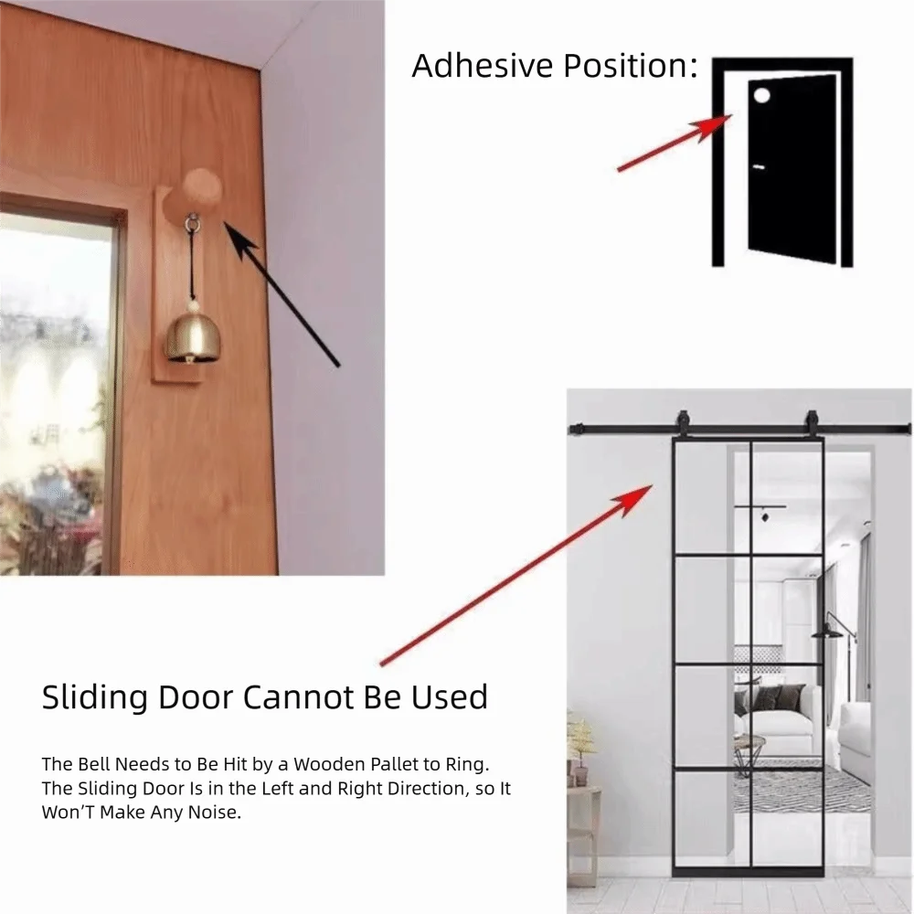 Wooden Door Bell Wind Chime – Japanese Style Shopkeeper Bell Decorative Door Bell Nixie