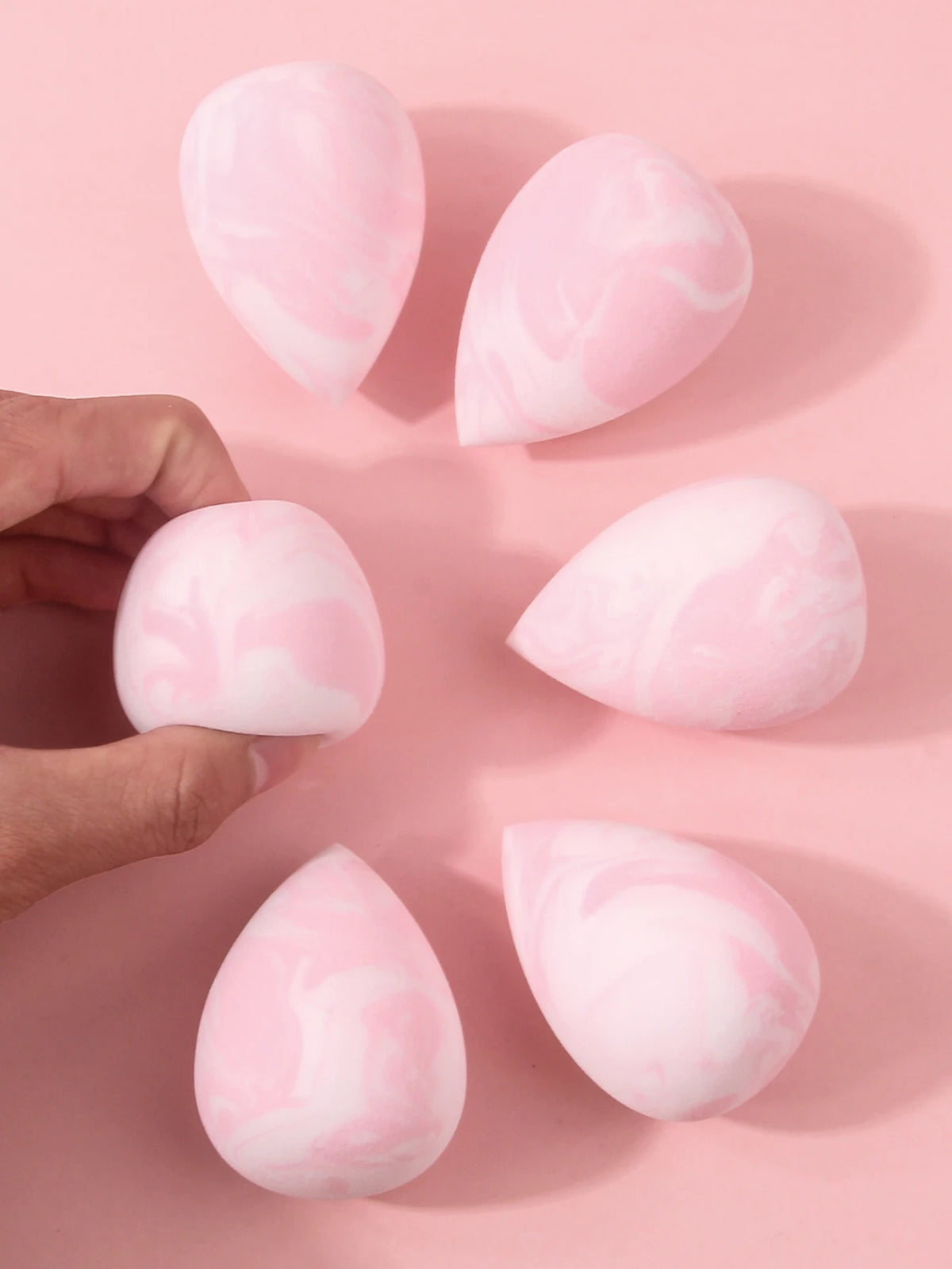 6PCS Makeup Sponge Powder Puff Set – Dry & Wet Beauty Eggs Makeup Sponge Set Nixie