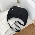 Large Capacity Women's Commuter Bag – Japanese Retro Hobo Hobo Shoulder Bag Nixie Black
