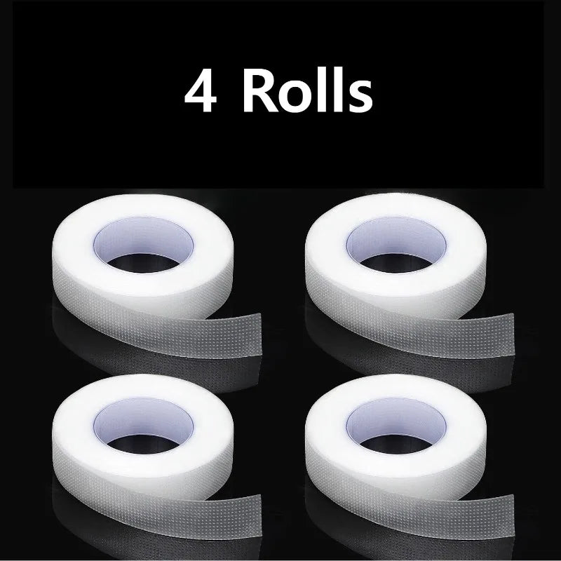 4 Rolls Microporous Eyelash Extension Tape – Pink Adhesive Eyelash Extension Tape Nixie Transparent