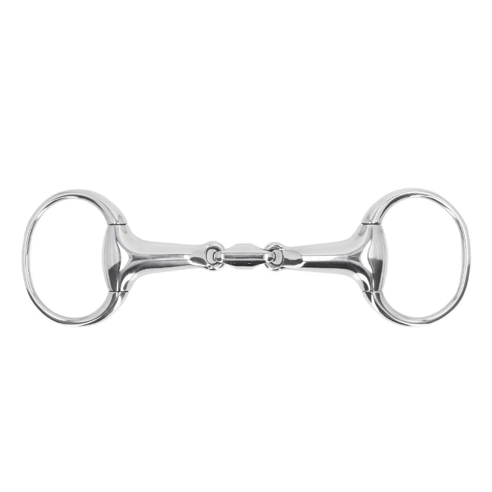 Stainless Steel Horse Gag Ring 125mm Oval Link Snaffle Bit