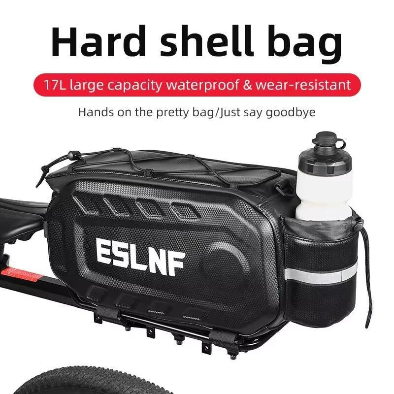 17L Hard Shell Waterproof Bike Rear Rack Bag – MTB & E-Bike Bicycle Trunk Bag Nixie