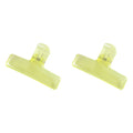 2 Pcs Acrylic Binder Clips Strong Grip Colorful Jelly Paper Clips Binder Clips Nixie YELLOW
