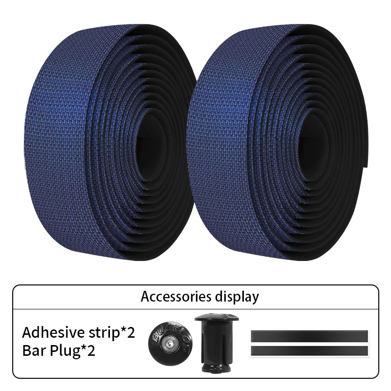 BUCKLOS Silicone Road Bike Handlebar Tape – Soft Bar Wrap Bicycle Handlebar Tape Nixie DARK PURPLE
