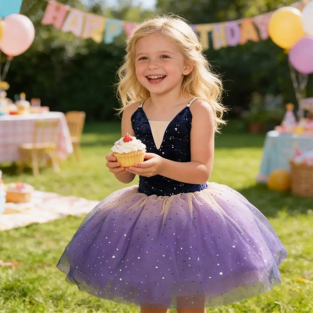 Girls Sequin Ballet Tutu Dress – Sparkly Dance Costume Kids Ballet Costume Nixie