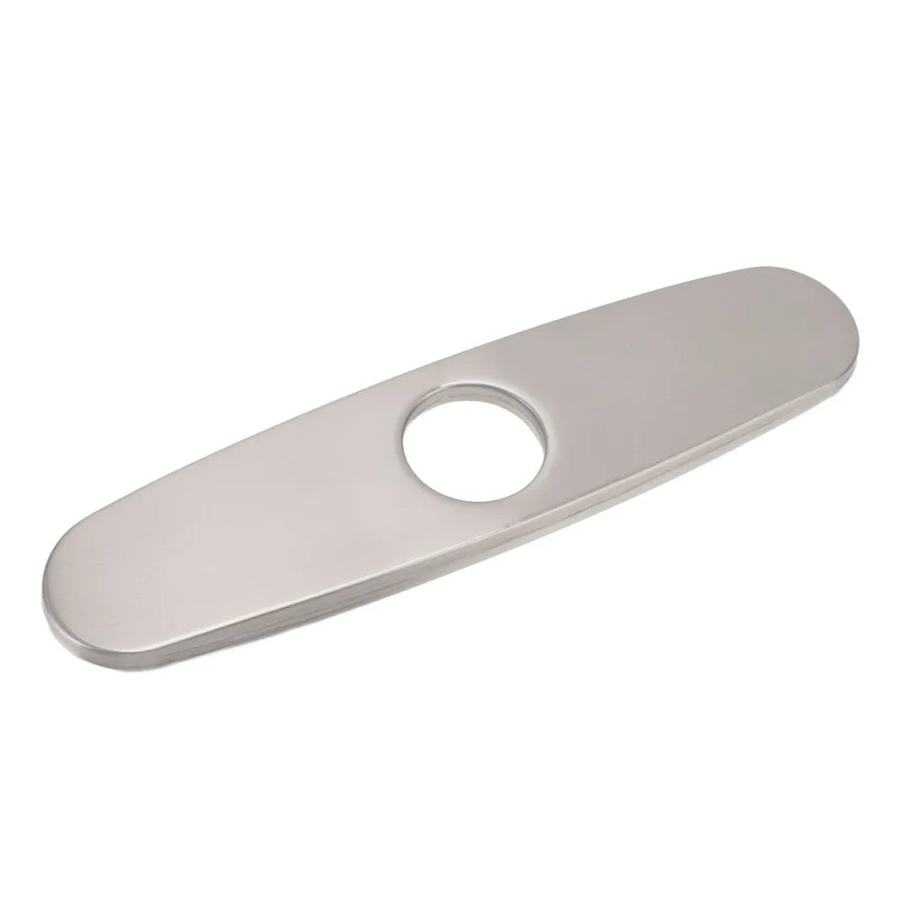 Brushed Oval 304 Stainless Steel Sink Faucet Hole Cover Deck Plate Faucet Deck Plate Nixie
