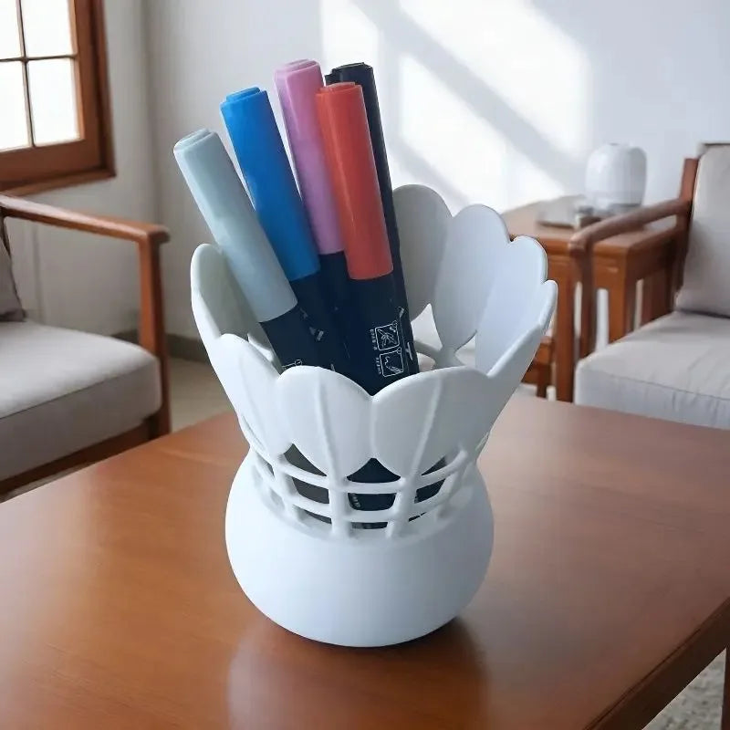 Badminton Shuttlecock Pen Holder | Hollow Desk Organizer Cup Desk Pen Holder Nixie