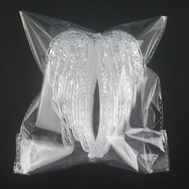 5PCS Acrylic Crystal Angel Wings Christmas Ornaments Christmas Ornaments Nixie