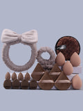 20PCS Facial Cleansing & Makeup Tool Set – Sponge Puffs & Hair Band Makeup Tool Set Nixie Coffee