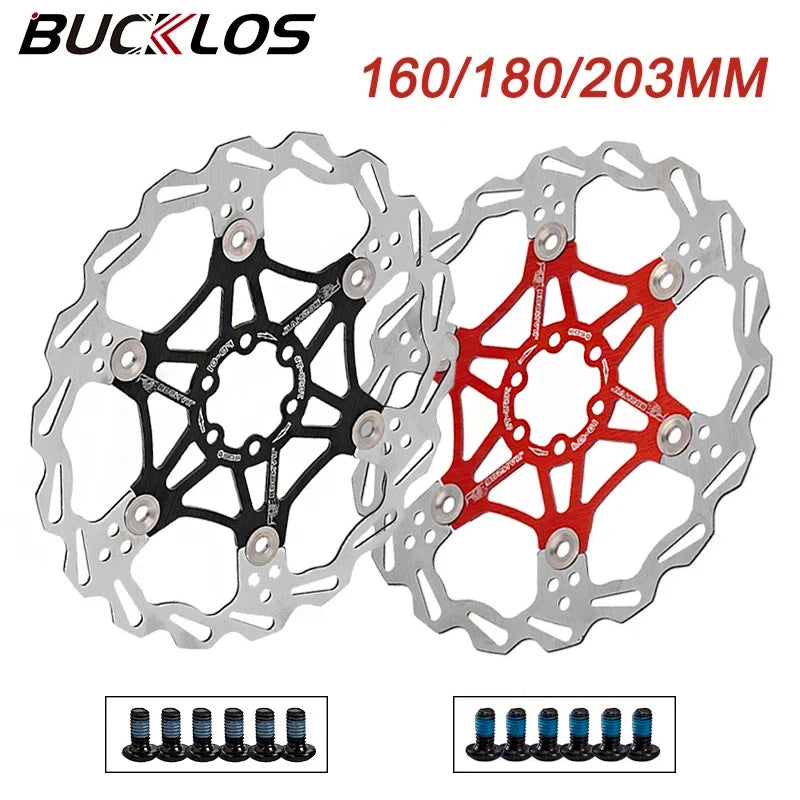 BUCKLOS Floating Disc Rotors 160/180/203mm – MTB Bike Brakes Bicycle Brake Rotor Nixie