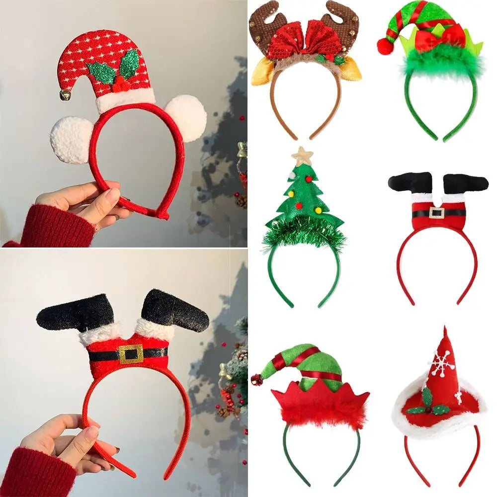 Cute Santa Claus Christmas Headband – Funny Xmas Hair Accessory Christmas Headband Nixie