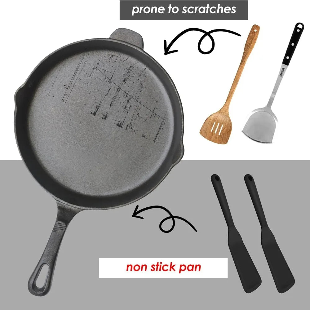 Nixie Silicone Thin Spatula – Heat-Resistant Cooking Spatula Silicone Cooking Spatula Nixie