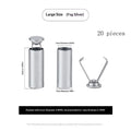 20Pcs Metal Cord End Stoppers for DIY Bags, Shoes & Lanyards Cord End Stoppers Nixie Frosted Silver X20
