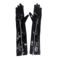 Women's PVC Long Zipper Gloves 50cm Over Elbow Cosplay Costume Gloves Nixie 1pair 50cm
