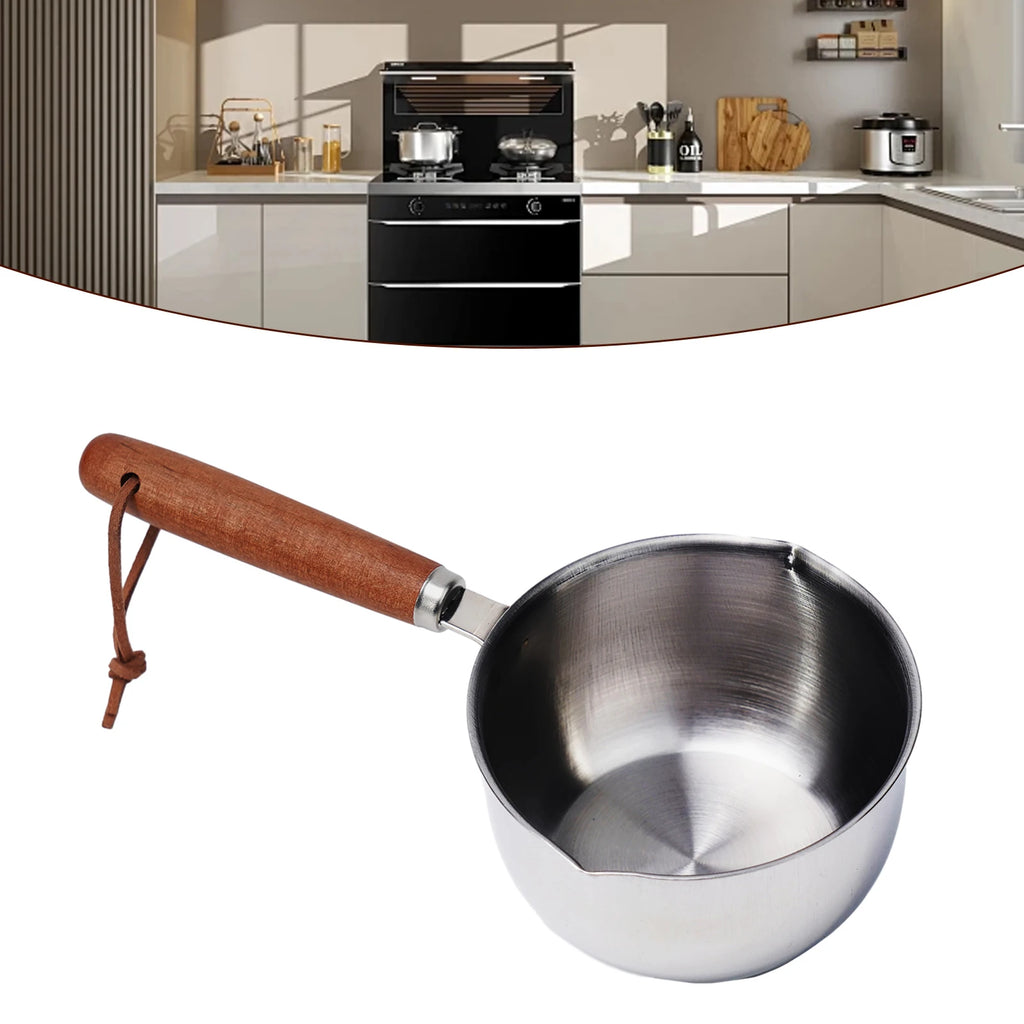 Stainless Steel Milk Pan Small Saucepan Butter Warmer 150–500ml Milk Pan Saucepan Nixie