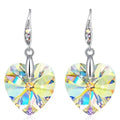 Heart Crystal Dangle Earrings – Zinc Alloy Hypoallergenic Dangle Earrings Nixie AB