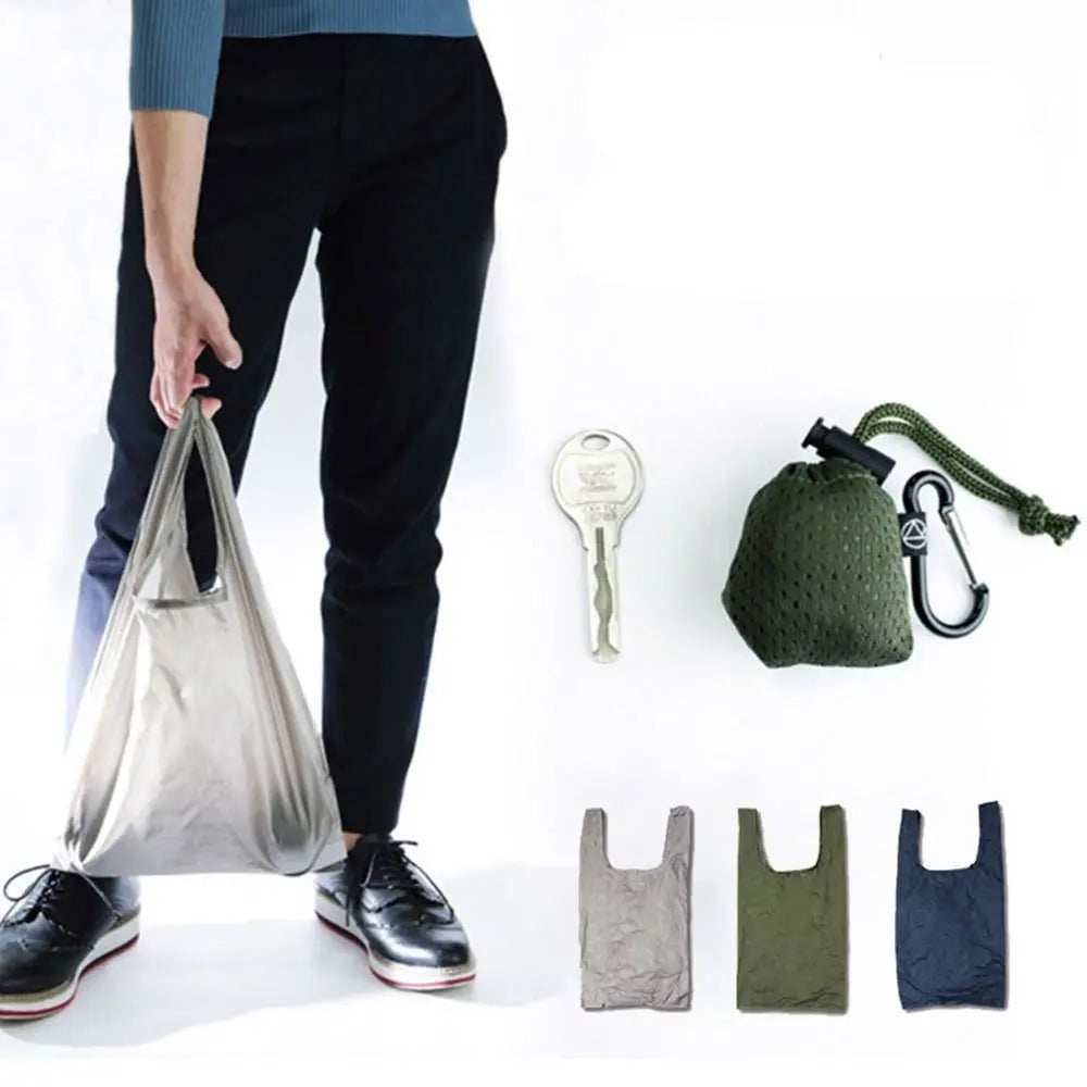 Nixie Portable Nylon Folding Reusable Tote Bag – Waterproof & Eco Folding Tote Bag Nixie