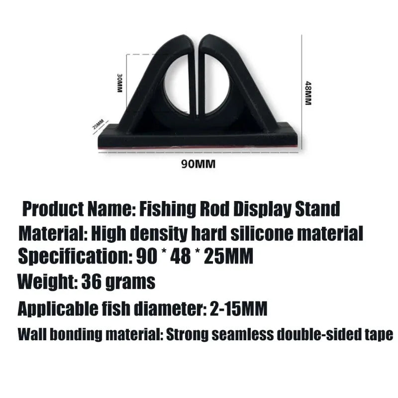No-Drill Silicone Fishing Rod Holder – Strong & Durable Fishing Rod Holder Nixie