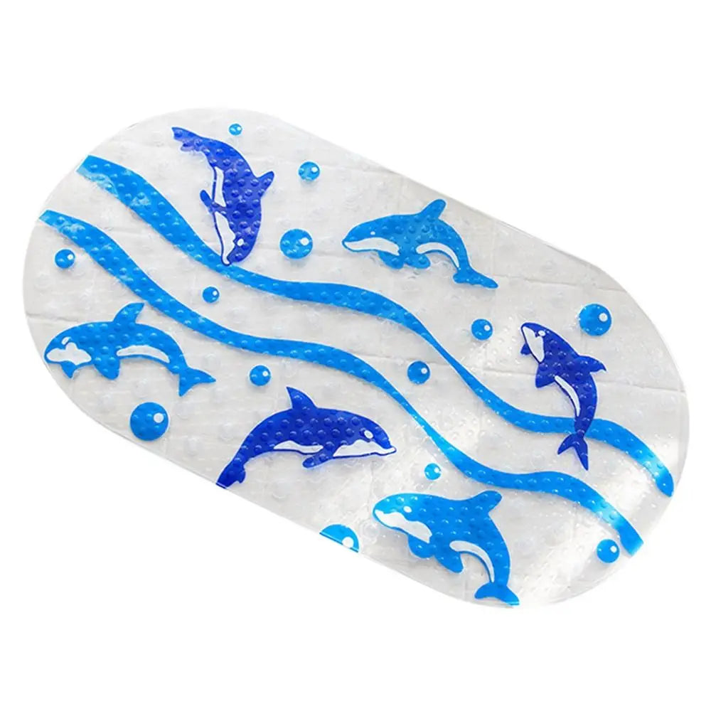 Anti-Slip PVC Bath Mat with Suction Cups – Kids Cartoon Designs