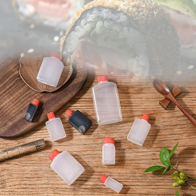 10PCS Mini Squeeze Sauce Bottles 15/30ml Condiment Dispensers Condiment Dispenser Set Nixie