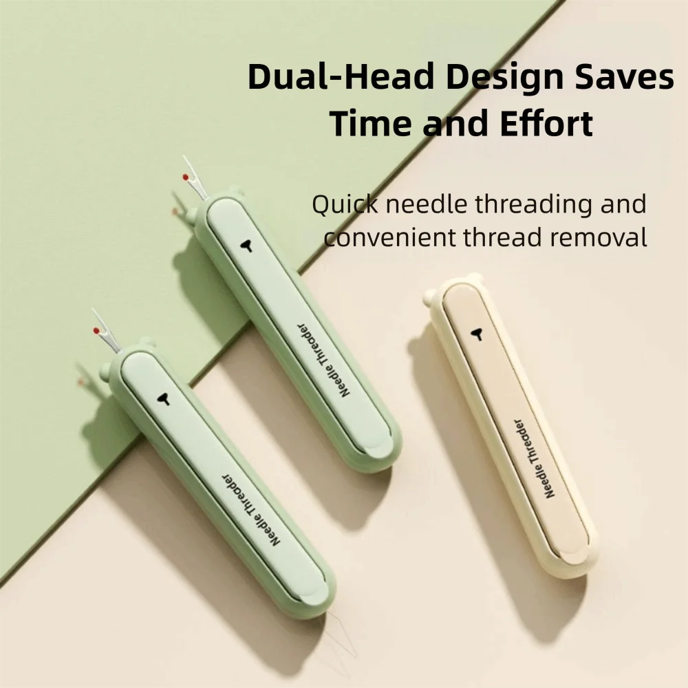 Double Head Needle Threader & Thread Remover for Embroidery