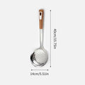 Stainless Steel Colander Spoon – Oval Oil Skimmer & Mesh Sifter Kitchen Strainer Spoon Nixie M