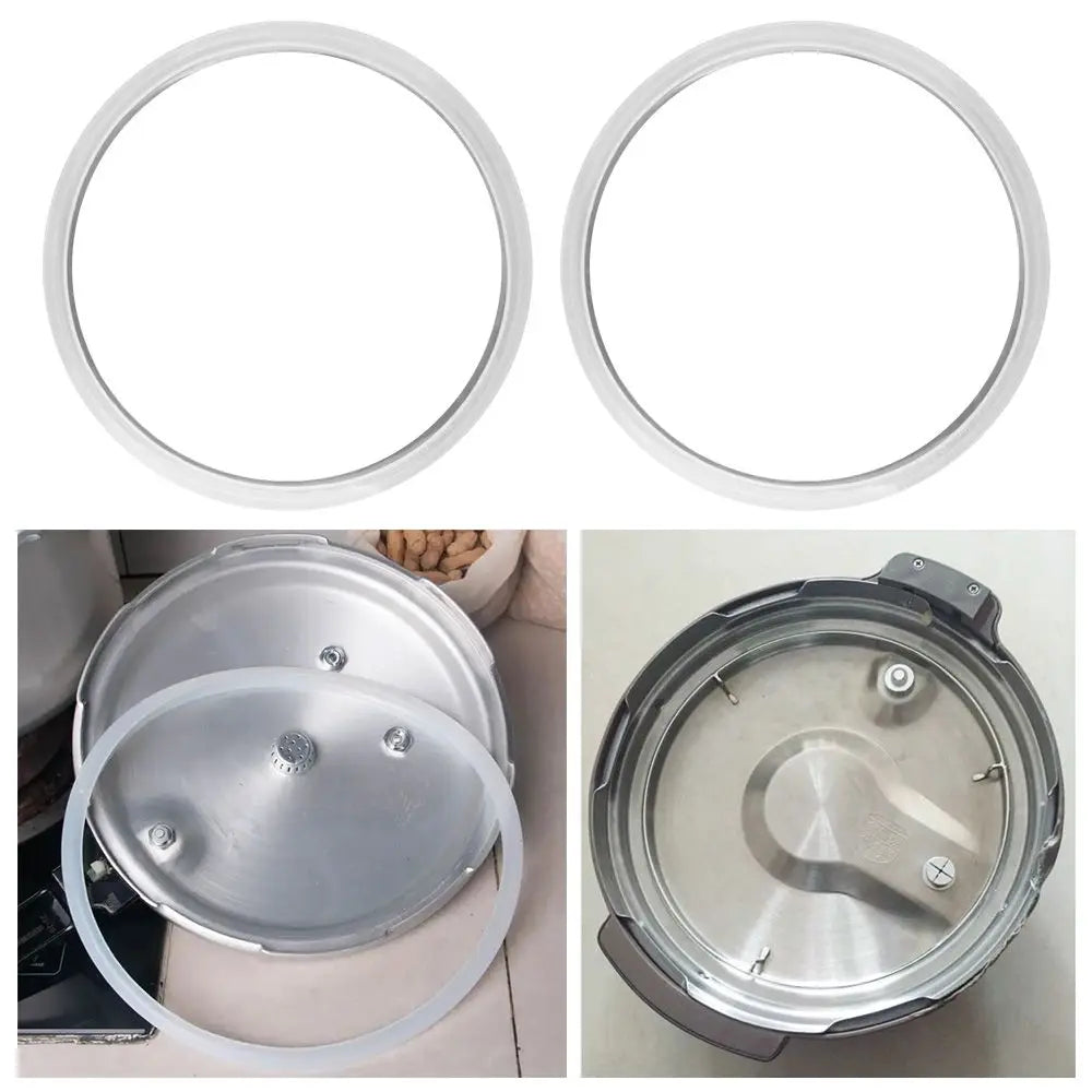 Silicone Pressure Cooker Sealing Ring Gasket 18–26cm 2-Pack Cookware Replacement Part Nixie