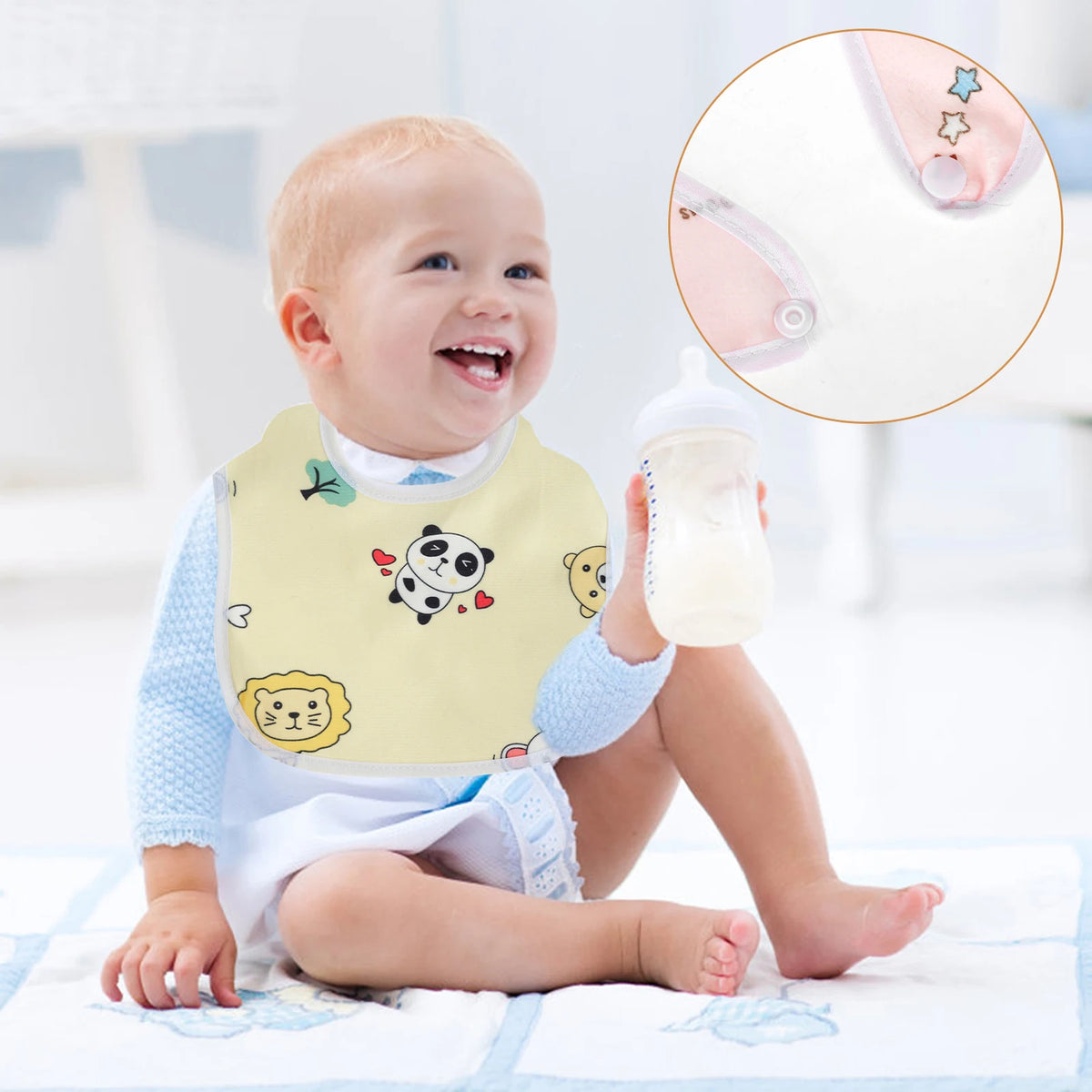 10/20 Pack Soft Cartoon Baby Bibs – Waterproof & Absorbent Baby Bibs Nixie