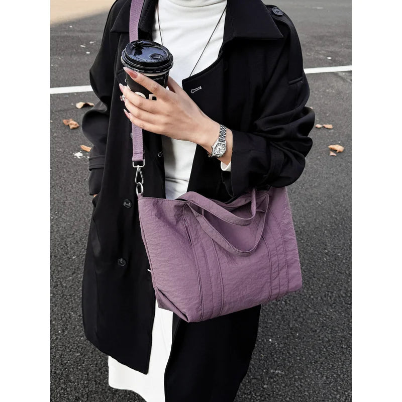 Japanese Minimalist Large Canvas Tote Bag for Women 2025 Canvas Tote Bag Nixie