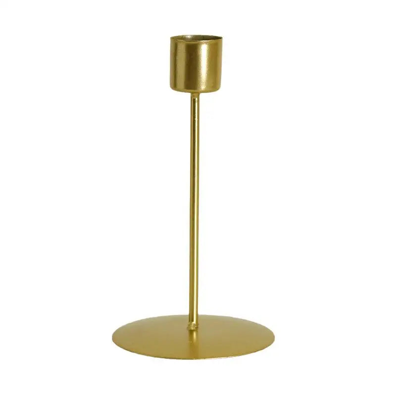 Golden Metal Candle Holder – European Style Wedding & Home Decor Metal Candle Holder Nixie