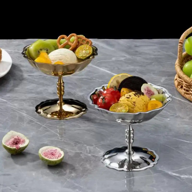 Stainless Steel Ice Cream Goblet Retro Dessert Cup | Nixie Dessert Goblet Cup Nixie