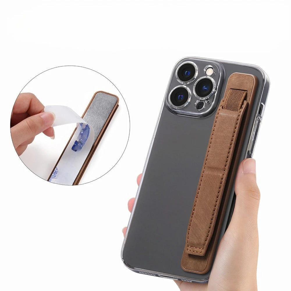 Adhesive Phone Push-Pull Bracket & Anti-Slip Wrist Strap Phone Grip Strap Nixie