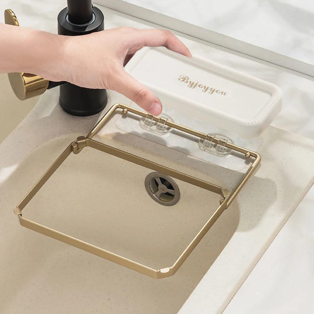 Foldable Sink Strainer Rack + Disposable Filter Mesh Bags